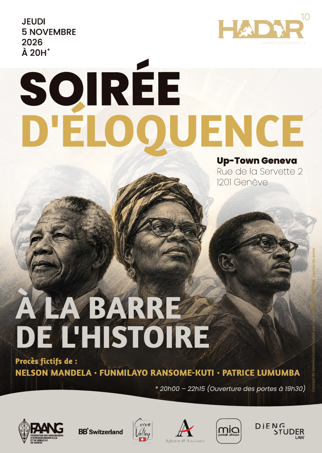 You are currently viewing SOIRÉE D’ÉLOQUENCE : À LA BARRE DE L’HISTOIRE